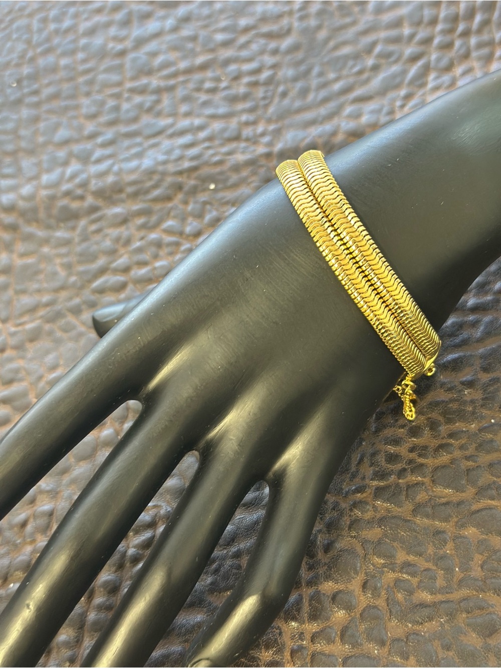 Vintage Monet Gold-Tone Multi-Row Bracelet